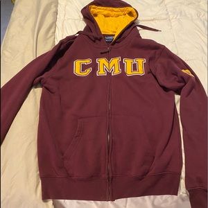 Central Michigan university zip up hoodie. Large